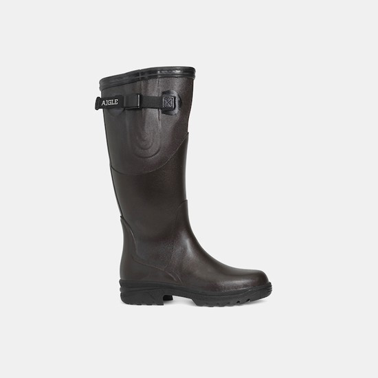 Aigle Walking Garden Boots Women Black ZA-12437